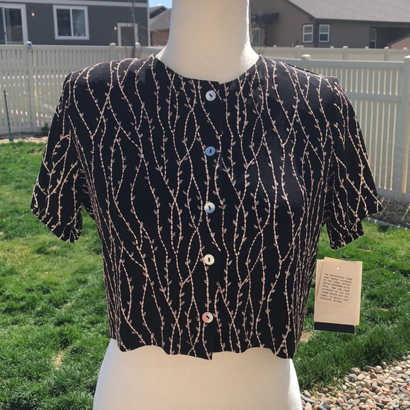 Vintage Tops - Vintage 90’s Ronnie Nicole Crop Shirt 8P